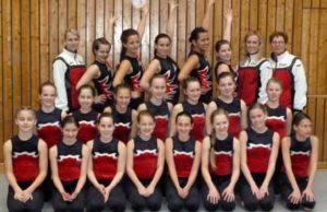 Mädchenriege bei den Gau-Mannschaftswettkämpfen am 18. März 2012 in Königshofen