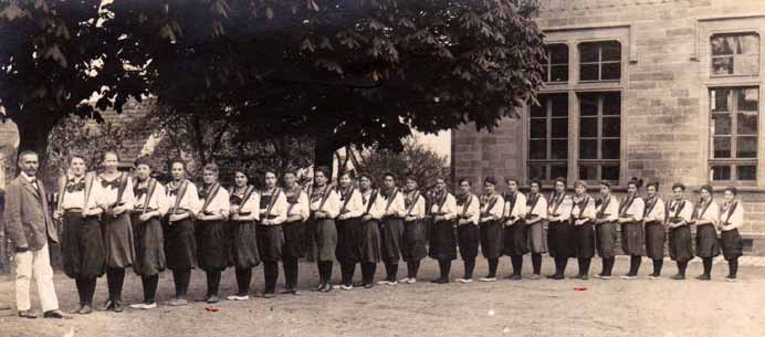 Turnerinnen des Turnvereins, Juni 1920